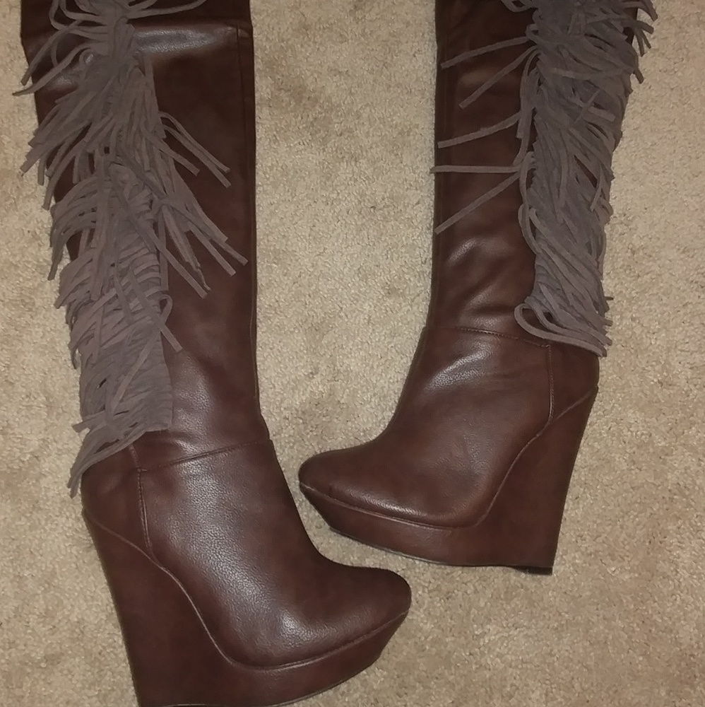 Over the knee high boots